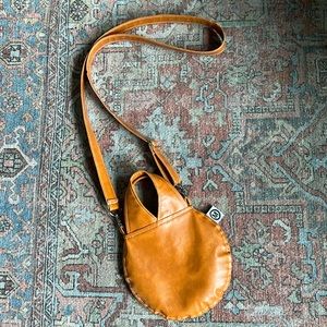 Orangey brown crossbody bag